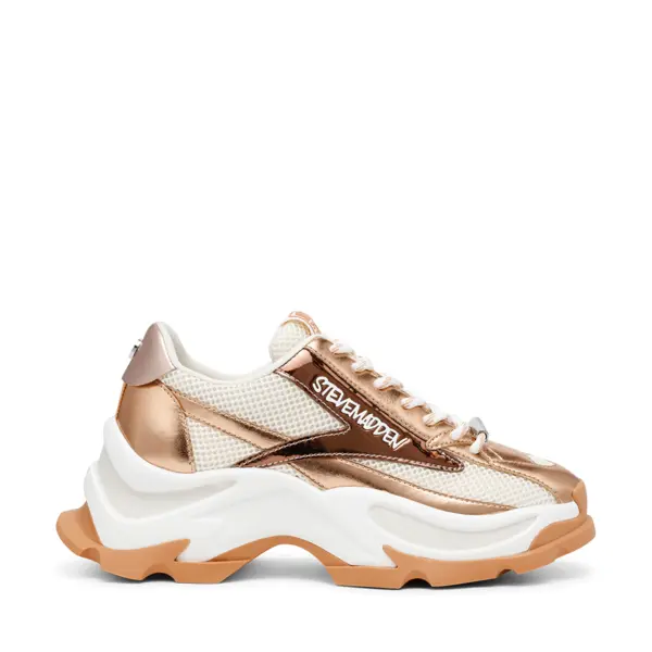 Sneakers femei Steve Madden Zoomz rose gold din material sintetic și textil 1469DPZOOMZRA