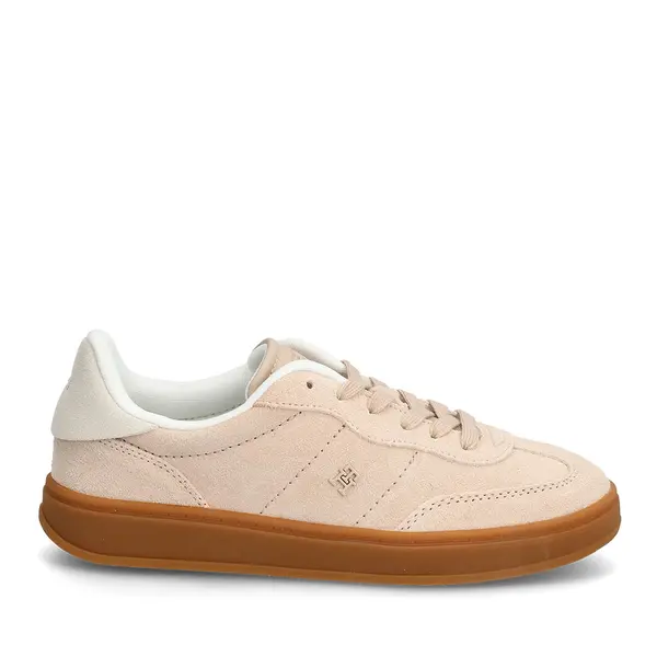 Sneakers femei Tommy Hilfiger roz din piele 3411DP9180RO