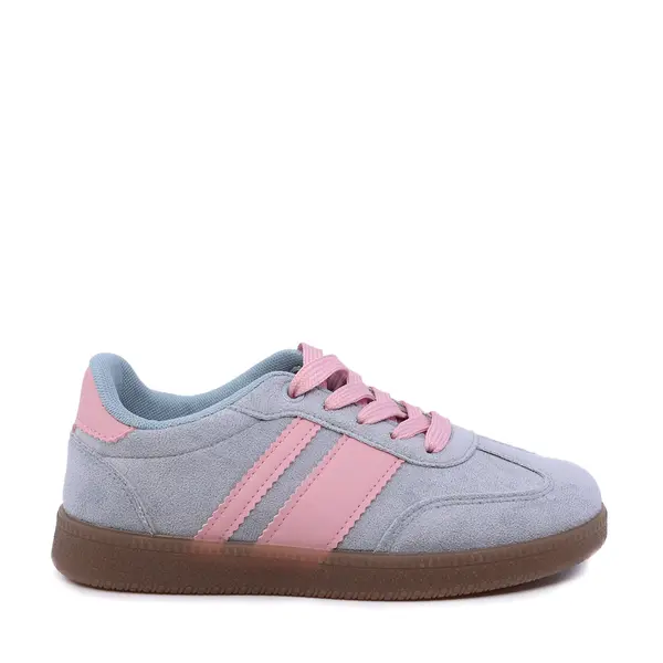 Sneakers fetițe Benvenuti albaștri cu detalii roz 1411FP0329VBL