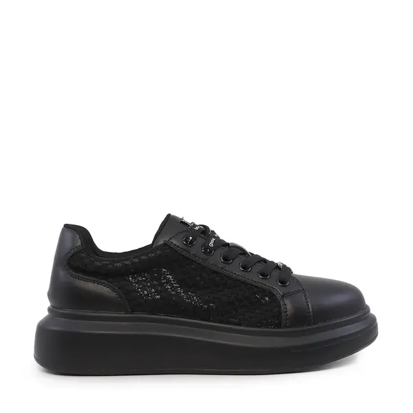 Sneakers perforați femei Luca di Gioia tnegri din piele și material textil 3841DPF296N