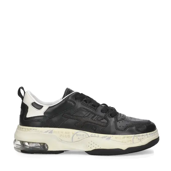 Sneakers Premiata Drake-D negri din piele 1690DP419N
