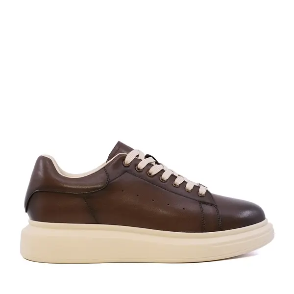 Sneakers ușori bărbați Benvenuti maro din piele 3852bp311mbe