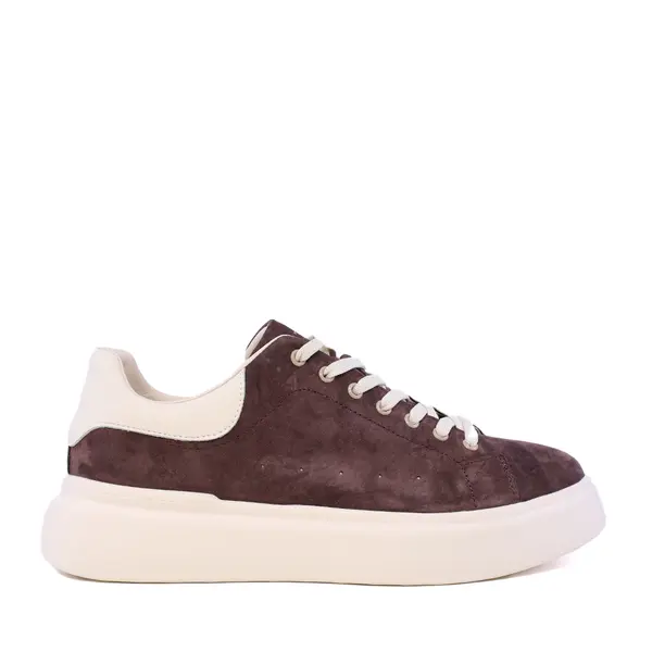 Sneakers ușori bărbați Benvenuti maro din piele întoarsă 1921BP0079VM