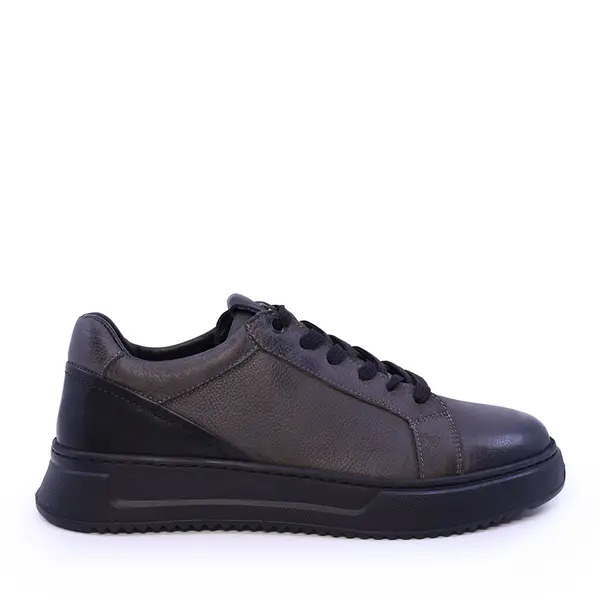 Sneakers ușori bărbați Luca di Gioia gri din piele 2302BP33731NGR
