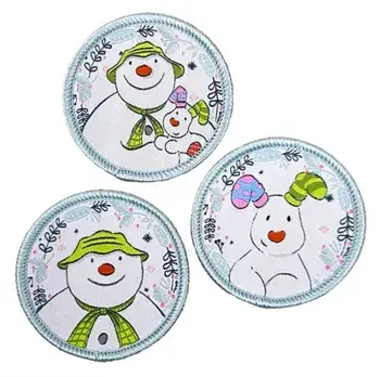 Snowman and Snowdog Sew On Patch Set, Paperback/***