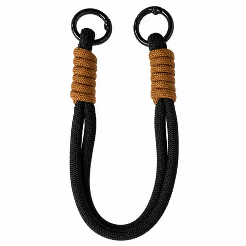 Snur de mana Lemontti pentru telefon Braided, 26cm, Negru