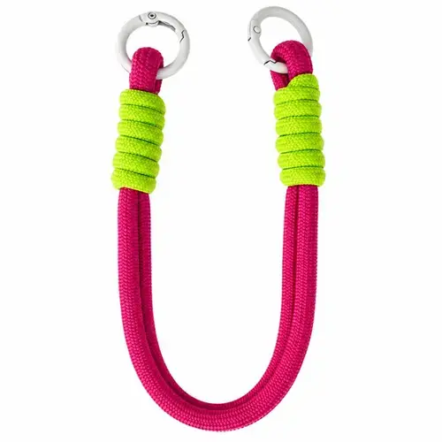 Snur de mana Lemontti pentru telefon Braided, 26cm, Roz