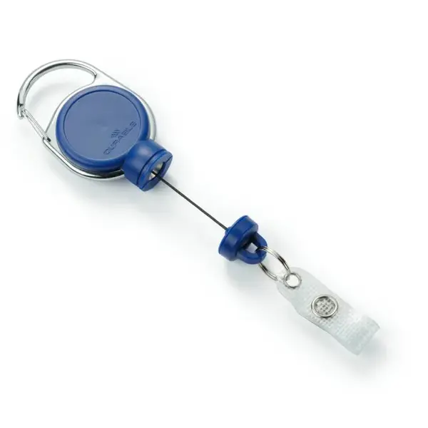 Snur retractabil Durable 60 cm clip magnetic albastru Snur retractabil Durable 60 cm clip magnetic albastru