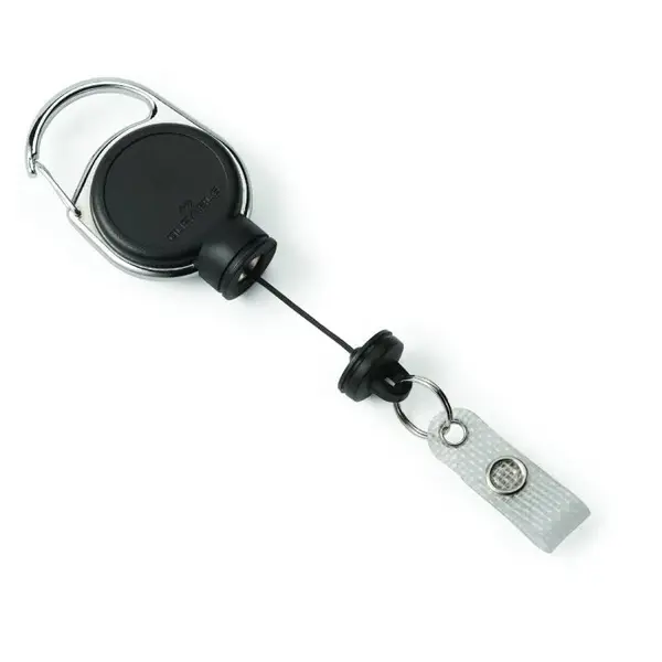 Snur retractabil Durable 60 cm clip magnetic negru Snur retractabil Durable 60 cm clip magnetic negru
