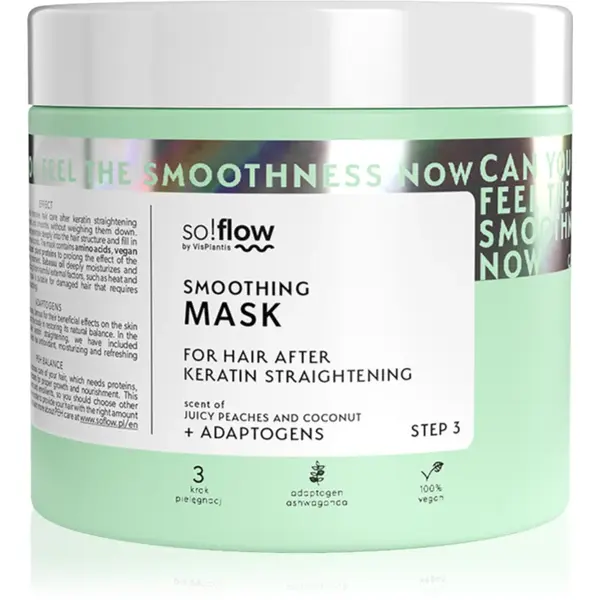 so!flow After Keratin Straightening Smoothing Mask Masca de par 400 ml