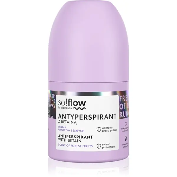so!flow Antiperspirant antiperspirant roll-on pentru femei Betain Scent Of Forest Fruits 50 ml