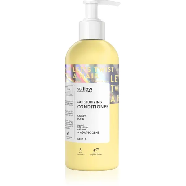 so!flow Curly Hair Nourishing Conditioner balsam de păr cu efect de hrănire pentru păr creț 400 ml
