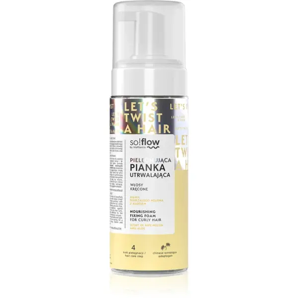 so!flow Curly Hair Nourishing Fixing Foam spuma pentru păr creț 170 ml