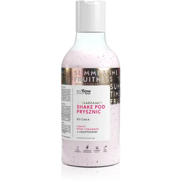 so!flow Smoothing Shower Shake gel de duș pentru toate tipurile de piele Pithaja & Pomegranate 400 ml
