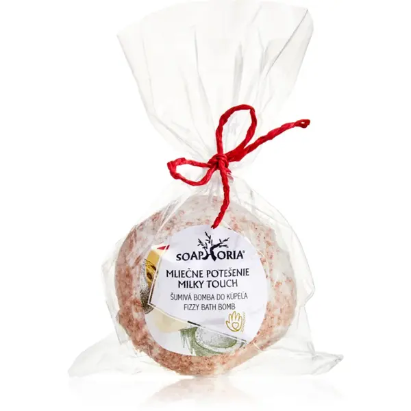Soaphoria Milky Touch Fizzy Bath Bomb Bombă de baie cu efect regenerator cu efect de întărire 85 g