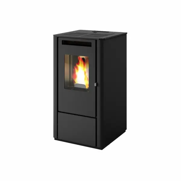 Soba pe peleti cu aer cald 9,5kW Thelma Carbon negru