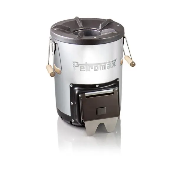 Soba tip racheta profesionala premium inox pe lemne Petromax Germania