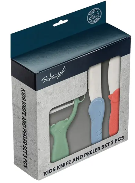 Sobczyk Junior Children's Knife And Peeler Set 3 Pcs