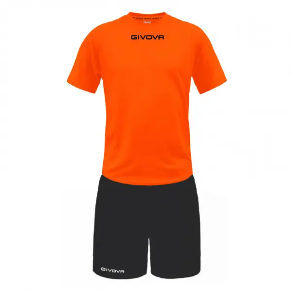 Soccer Pack 3XS, Tricou portocaliu, șort negru