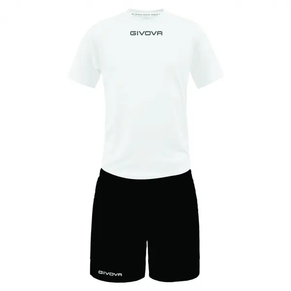 Soccer Pack S, Tricou alb, șort negru