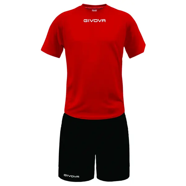 Soccer Pack XXL, Tricou roșu, șort negru