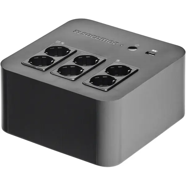 SOCOMEC UPS SOCOMEC Netys PL 600VA, putere 600VA / 360W, 6 prize 'Out' (3 UPS + 3 Surge), timp de back-up (1
