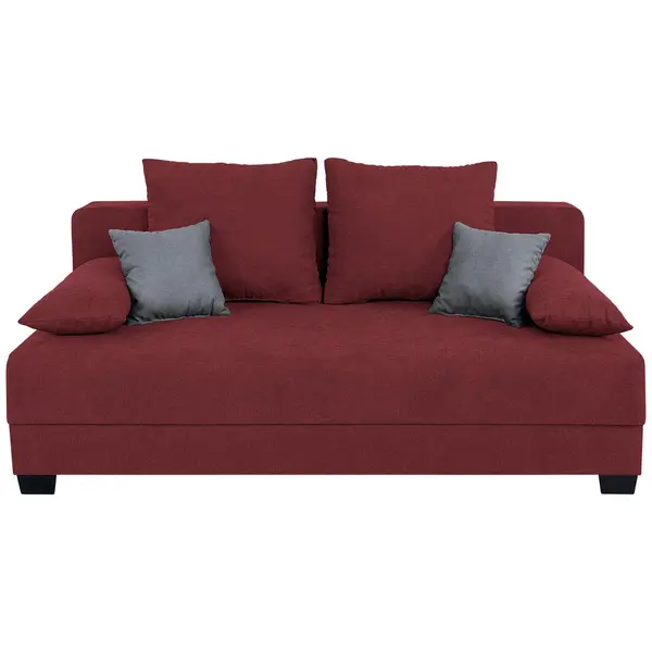 Sofa Mia Mit Schlaffunktion, textil, material pe bază de lemn, roșu
