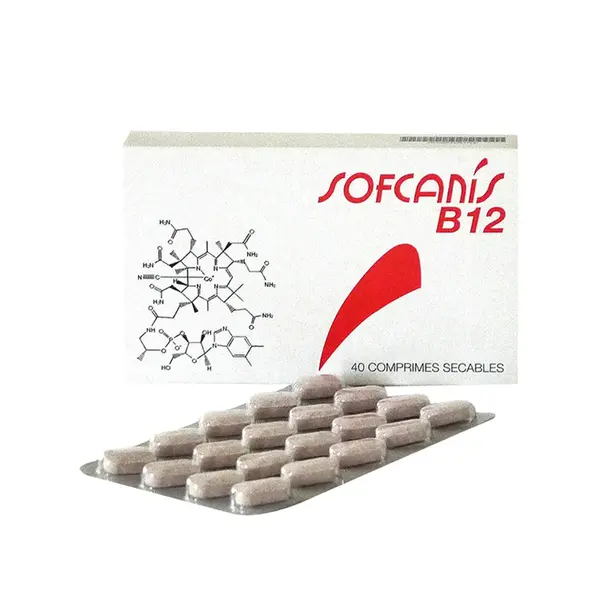 SOFCANIS B12, supliment sistem cardio-vascular câini, comprimate SOFCANIS B12, XS-XL, supliment sistem cardio-vascular câini și pisici, blister, 40 comprimate