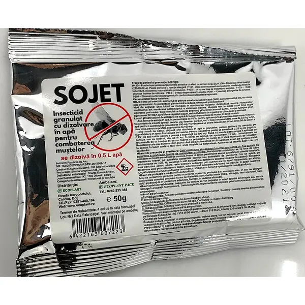Sojet 50gr, insecticid pentru muste, Sharda ChropChem, insecticid profesional pe baza de atractanti si feromoni sexuali - Default Title