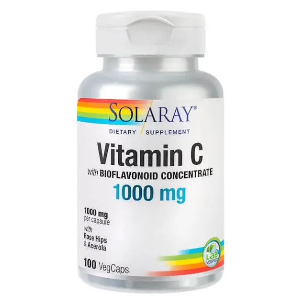 Solaray Vitamina C 1000 mg | 100 capsule vegetale