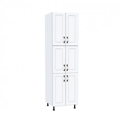 Soldat 60 cu 6 usi Zebra MDF alb drept