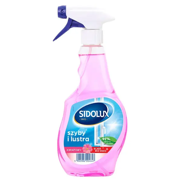 Solutie curatare geamuri Flower Sidolux Crystal, Lakma | 500 ml