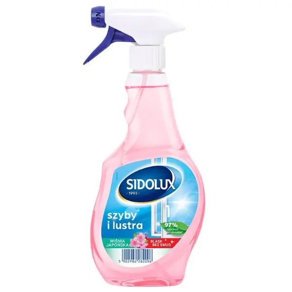Solutie curatare geamuri Japanese Cherry Sidolux Crystal, Lakma | 500 ml