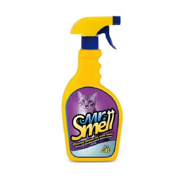 Solutie curatare pete si mirosuri animale, Mr Smell, Pisica 500 ml