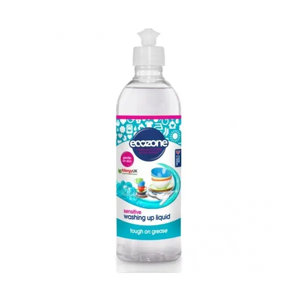 Solutie fara miros, pentru spalat vase/biberoane Sensitive, 500ml, Ecozone