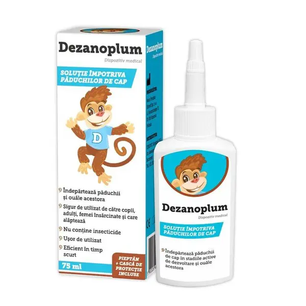 Solutie impotriva paduchilor Dezanoplum, Zdrovit | 75 ml