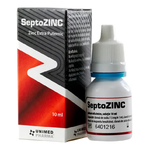 Solutie izotonica SeptoZINC, 10ml, Unimed Pharma