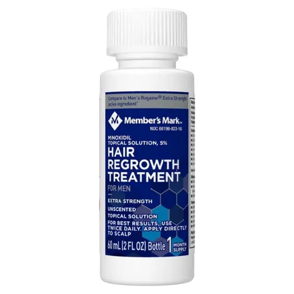 Solutie, Member Mark, Minoxidil 5%, Tratament Impotriva Caderii Parului, pentru Barbati, Pipeta Inclusa, 60ml