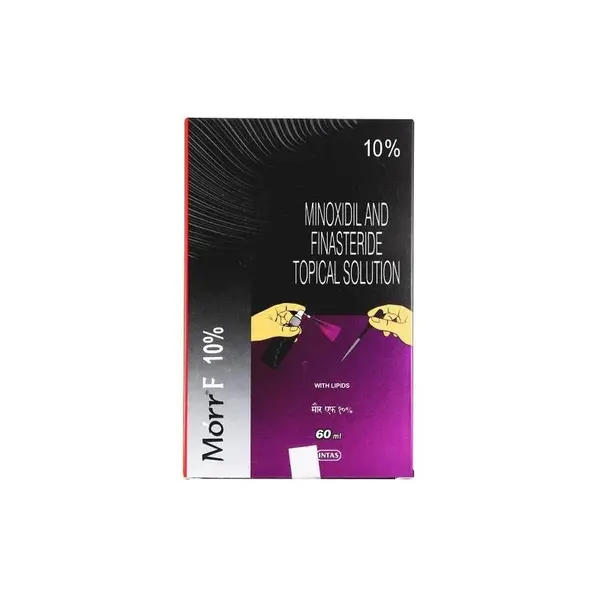 Solutie, Morr F, Caderea Parului, Minoxidil 10% si Finasteride 0.1%, Pipeta si Pulverizator, Tratament 1 Luna, 60ml