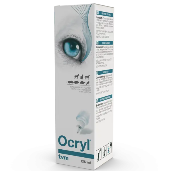 Solutie oftalmica sterila pentru curatare, Caini & Pisici, Ocryl, 135 ml