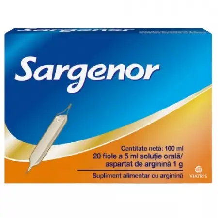 Solutie orala Sargenor, 20 fiole, Meda Pharma