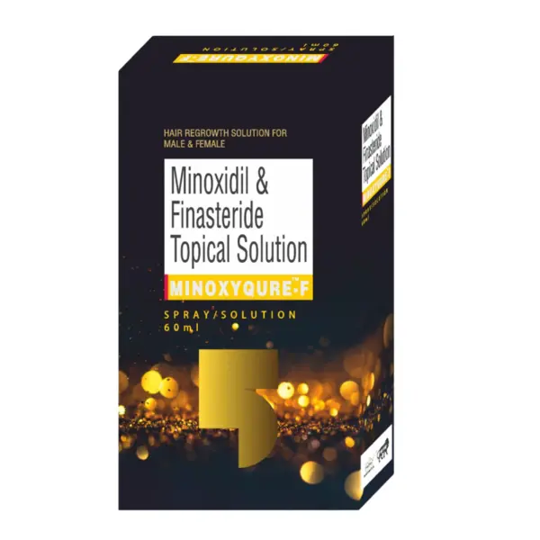Solutie pentru Cresterea Parului, John Lee, Minoxyqure F, Minoxidil 5% si Finasteride 0.1%, Pulverizator Inclus, 60ml