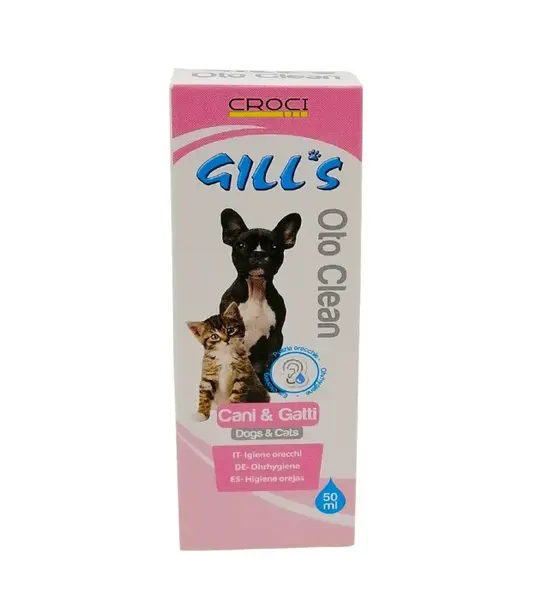 Solutie pentru curatarea urechilor, pentru caini si pisici, Gill s, Croci, 50 ml, c3052103