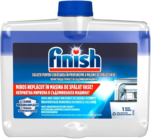 Soluție pentru curățat mașină de spălat vase Finish - Deep cleaner, 250 ml