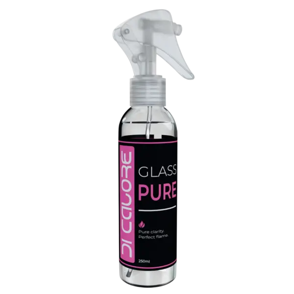 Solutie profesionala de curatare a sticlei de pe șeminee, sobe, cuptoare, Di Calore Glass PURE 250ml