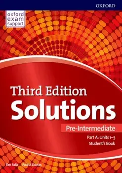 Solutions: Pre-Intermediate: Student's Book A Units 1-3. Leading the way to success, 3 Revised edition, Paperback/Tim Falla