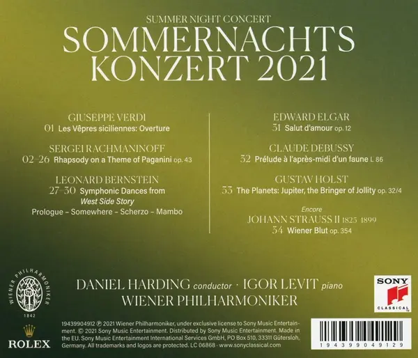 Sommernachtskonzert 2021 / Summer Night Concert 2021 | Wiener Philharmoniker, Daniel Harding, Various Artists