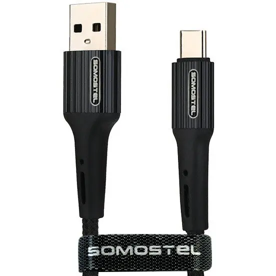 SOMOSTEL Cablu Somostel USB - Tip-C 3.6A 40W 1m Incarcare rapida QC3.0 Negru Powerline SMS-BW06