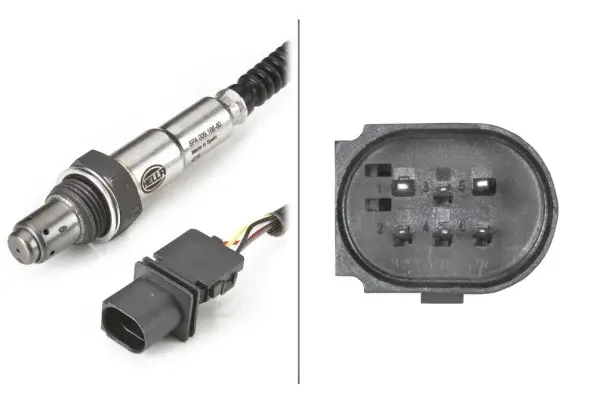 Sonda lambda (numar fire 6, 400mm) potrivit DS DS 5; IVECO DAILY IV, MASSIF; MERCEDES A (W169), A (W176), B SPORTS TOURER (W245), B SPORTS TOURER (W246, W242), C (C204) 0.8D-6.2 07.01-