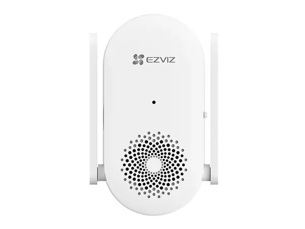 Sonerie Smart Wi-Fi pentru interfoane video Ezviz, 20 tonuri, sirena integrata, extender semnal Wi-Fi, instalare plug-in, CS-CH1